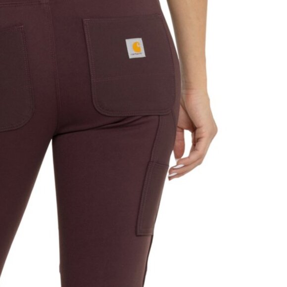 new Carhartt 102482 Force® Fitted Utility Leggings - Midweight in Blackberry - Picture 4 of 7
